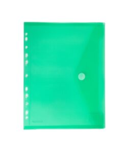 Enveloptas Foldersys A4 PP    transp groen 11-gaats