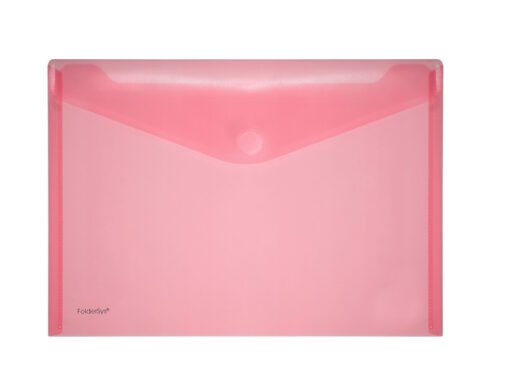Enveloptas Foldersys A4 dwars PP transp ass. kleuren 10 st                                Assorti Omslagen A4 VelcroA4