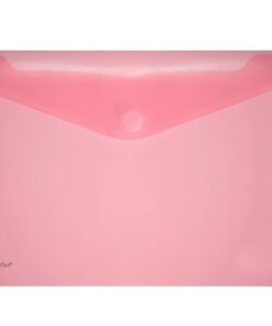 Enveloptas Foldersys A4 dwars PP transp rood                                              A4 Velcro Envelop Rood