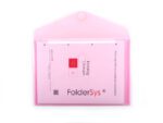 Enveloptas Foldersys A4 dwars PP transp rood                                              A4 Velcro Envelop Rood