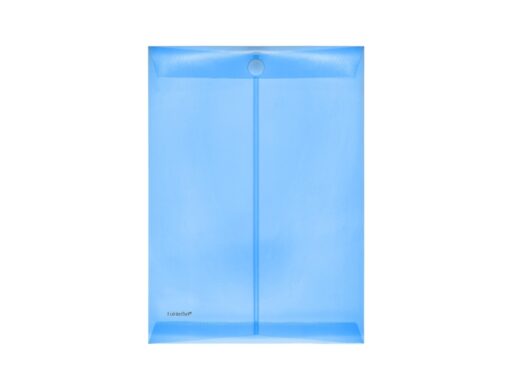 Enveloptas Foldersys A4 staandPP transp blauw