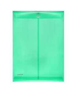 Enveloptas Foldersys A4 staandPP transp groen