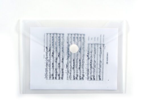 Enveloptas Foldersys A5 dwars PP transp                                                   A5 Velcro Envelop Transparant