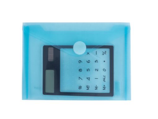 Enveloptas Foldersys A6 PP    transp blauw