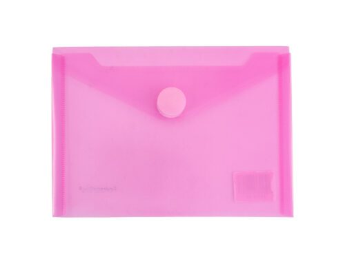 Enveloptas Foldersys A6 PP    transp rood