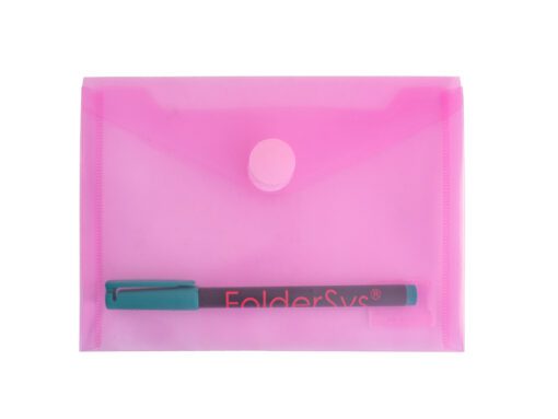 Enveloptas Foldersys A6 PP    transp rood