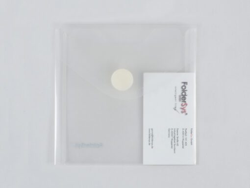 Enveloptas Foldersys CD PP    transparant                                                 Cd Velcro Omslag