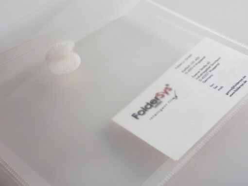 Enveloptas Foldersys CD PP    transparant                                                 Cd Velcro Omslag
