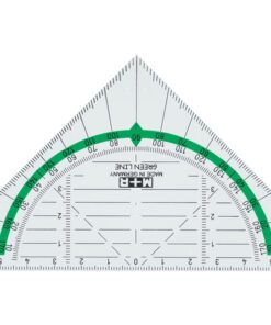 Geodriehoek Möbius & Ruppert 14cm kunststof Greenline