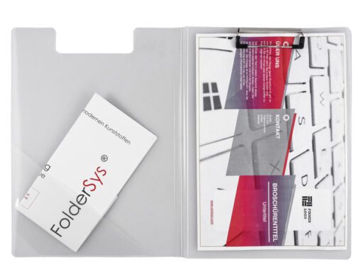 Klemmap Foldersys A4 PP       transparant