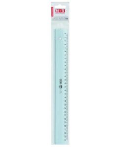 M+R Plastic lineaal grijs -   ophangetui30 cm