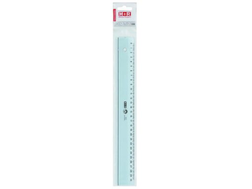 M+R Plastic lineaal grijs -   ophangetui30 cm
