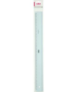 M+R plastic lineaal grijs-ophangetui 50 cm