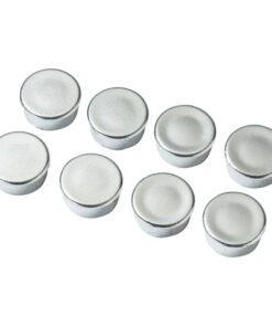 Magneten Millex 15mm          chroom set a 8 st.