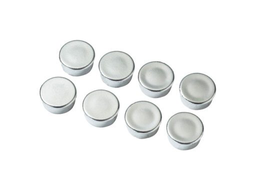 Magneten Millex 15mm          chroom set a 8 st.
