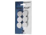 Magneten Millex 25mm          chroom set a 6 st.