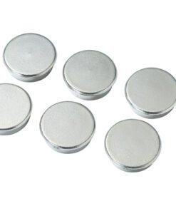 Magneten Millex 25mm          chroom set a 6 st.