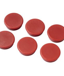 #*Magneten Millex 25mm        rood set a 6 st.