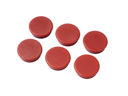 #*Magneten Millex 25mm        rood set a 6 st.