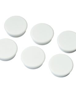 Magneten Millex 25mm          wit set a 6 st.