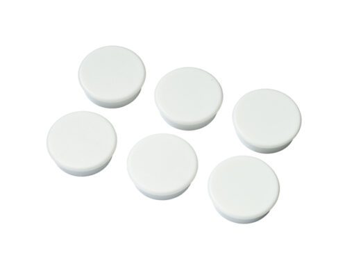 Magneten Millex 25mm          wit set a 6 st.