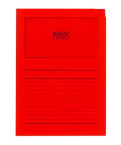 Map Elco Ordo Classico mvenst A4 120gr 220x310mm rood 100st                               verp100220x310mm