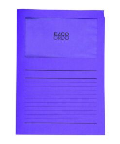 Map Elco Ordo Classico mvenst A4 120gr 220x310mm violet 100st                             verp100220x310mm