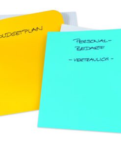 De ELCO Discreta L-map organizermap 220 x 310 mm biedt een discrete oplossing voor vertrouwelijke documenten. Met een papiergewicht van 120 g/m² en zonder kijkvenster beschermt hij de inhoud tegen nieuwsgierige blikken. Ideaal voor gevoelige documenten die veilig en privé moeten blijven. Inhoud: 100 stuks. Kleur: Geel.