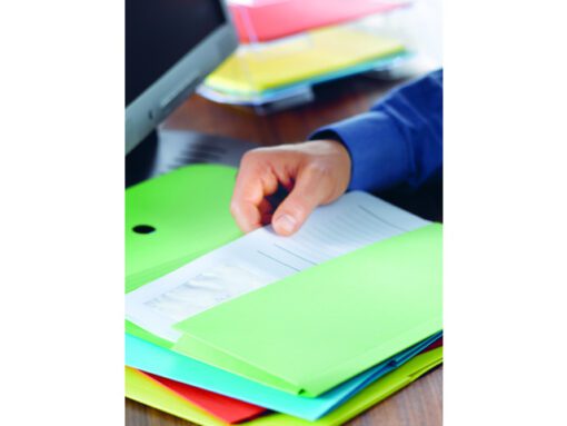 Map Elco Ordo Forte 320Gr met klep en balg beige doos 25st                                -verp25320X245mm