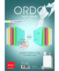 organizermap 220 x 310 mm is een milieuvriendelijk alternatief voor plastic mappen. Gemaakt van scheurvast