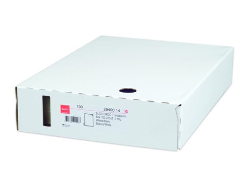 Map Elco Ordo Transp A4 80gr  wit 220x310mm doos 100st