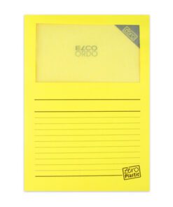 Map Elco Ordo Zero A4 -       recycleerbaar - geel 100st                                  verp100220x310mm