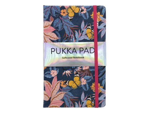 Notitieboek Pukka Pad Bloom   SC 13x21cm blauw