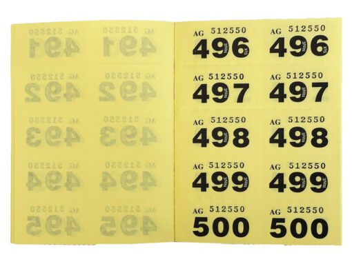 Nummerblok Pukka Pad 1-1000   doos a 6 st.