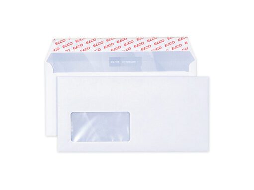 Omsl. Elco Office extra-wit   FSC - 80gr - strip - venst.                                 links - verp.50229 x114mm C5 6