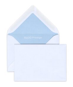 Omsl. Elco Prestige FSC -100gr- extra wit - gegomd -                                      verp.2581 x 114 mm C7