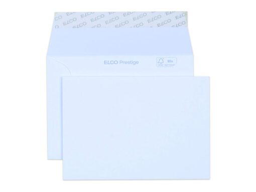 Omsl. Elco Prestige FSC 120gr - extra wit - strip -                                       verp.25162 x 114mm C6