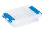 Opbergbox Sunware Q-line 0,2L transparant/blauw