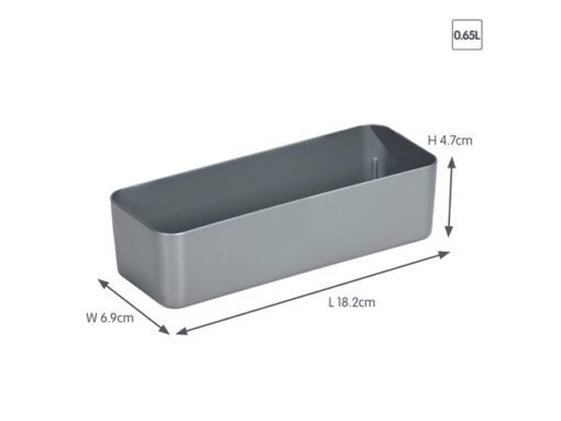 #*Opbergbox Sunware Qline mix&match 0,65L grijs