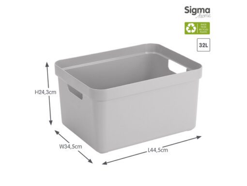 #*Opbergbox Sunware Sigma Home32L lichtgrijs