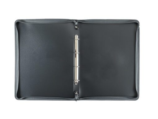 Opbergmap Foldersys A3 PP     grijs met ritssluiting                                      Ringband 4 ringen v. tekeninge