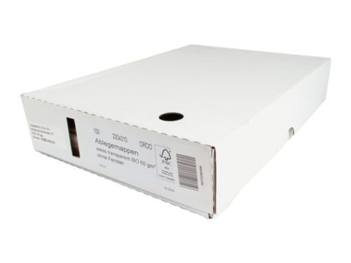 Ordo Doorzichtig L-mapjes     Light 60gr Cellulose wit 100st