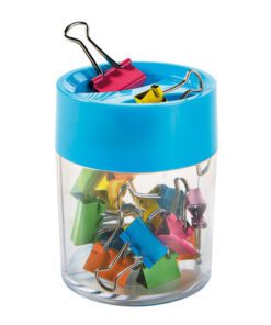 Papierklem Alco in rond magnetische box ass. 18 st