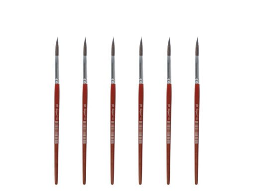 Penseel Kangaro Serie 120 rond Nr. 10 geitenhaar doos 6     stuks