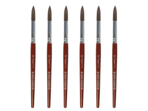 Penseel Kangaro Serie 120 rond Nr. 22 geitenhaar doos 6     stuks