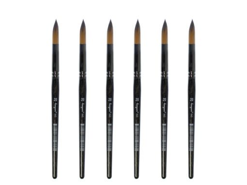 Penseel Kangaro Serie 340 rond Nr. 20 synthetisch doos 6    stuks