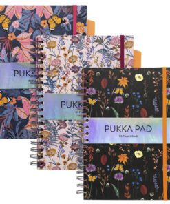 Projectboek Pukka Pad B5 lijn Bloom pak a 3st. ass.