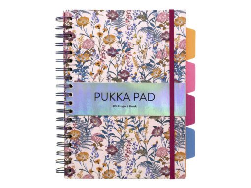 Projectboek Pukka Pad B5 lijn Bloom pak a 3st. ass.