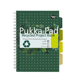 Projectboek Pukka Pad B5 lijn recycled groen
