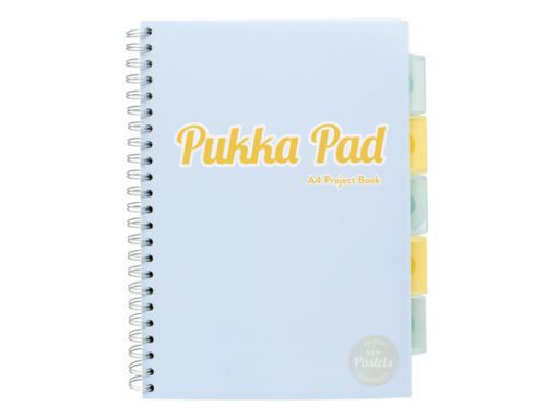 Projectboek Pukka Pad Pastel  A4 lijn krimp a 3 st. assorti